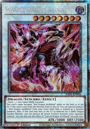 Image of Scarred Dragon Archfiend (Starlight Rare) (RA05-EN044) - Rarity Collection 5 1st Edition