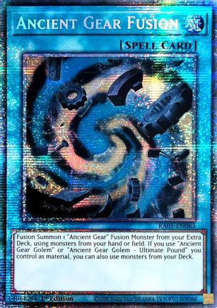 Image of Ancient Gear Fusion (Starlight Rare) (RA05-EN063) - Rarity Collection 5 1st Edition