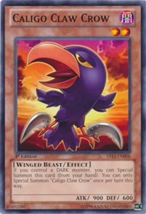 Image of Caligo Claw Crow (YS13-EN008) - Super Starter: V for Victory 1st Edition