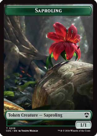 Image of Saproling // Pest (0023) Double-Sided Token (SOC-18 // 23) - Commander: Secrets of Strixhaven