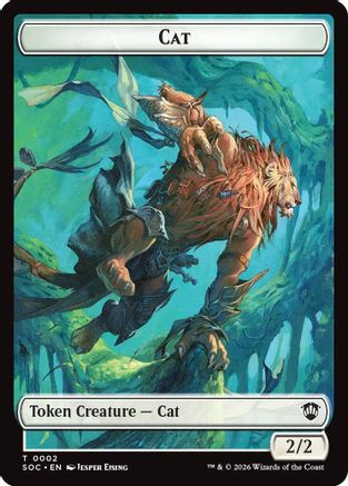 Image of Cat // Inkling (0022) Double-Sided Token (SOC-2 // 22) - Commander: Secrets of Strixhaven