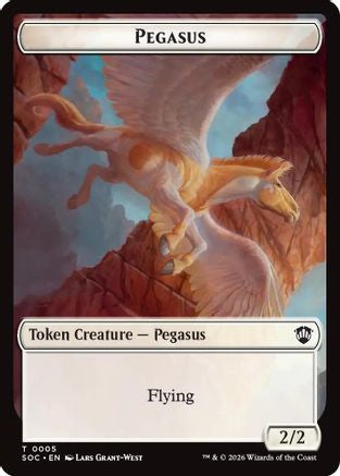 Image of Pegasus // Inkling (0022) Double-Sided Token (SOC-5 // 22) - Commander: Secrets of Strixhaven