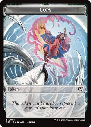 Image of Copy // Spirit (0010) Double-Sided Token (SOS-1 // 10) - Secrets of Strixhaven