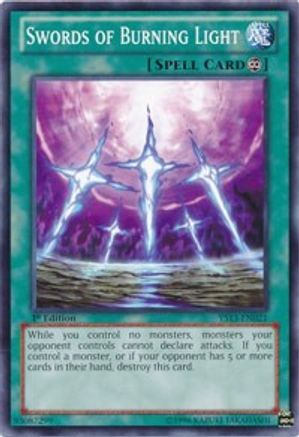 Image of Swords of Burning Light (YS13-EN021) - Super Starter: V for Victory 1st Edition