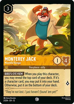 Image of Monterey Jack - Watchful Ranger (2/204) - Wilds Unknown Cold Foil