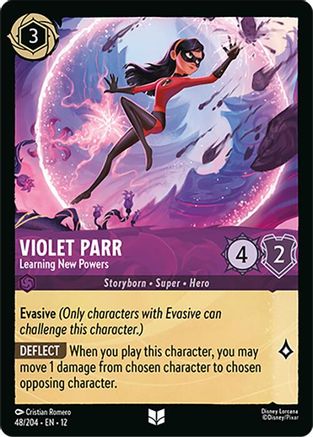 Image of Violet Parr - Learning New Powers (48/204) - Wilds Unknown Cold Foil