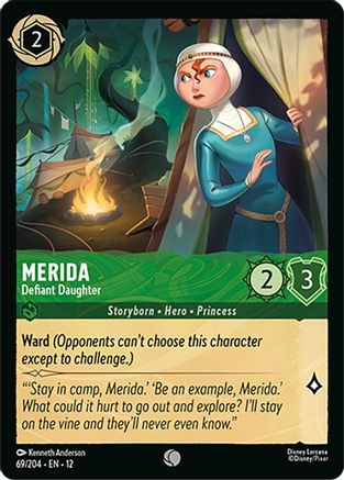 Image of Merida - Defiant Daughter (69/204) - Wilds Unknown Cold Foil