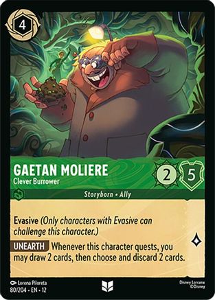 Image of Gaetan Moliere - Clever Burrower (80/204) - Wilds Unknown Cold Foil