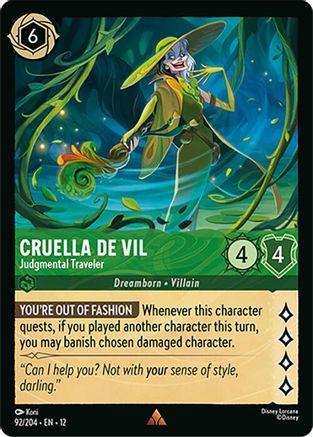 Image of Cruella De Vil - Judgmental Traveler (92/204) - Wilds Unknown