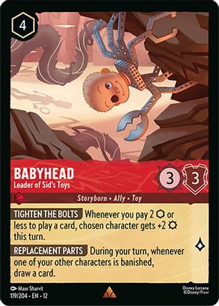 Image of Babyhead - Leader of Sid's Toys (119/204) - Wilds Unknown Cold Foil