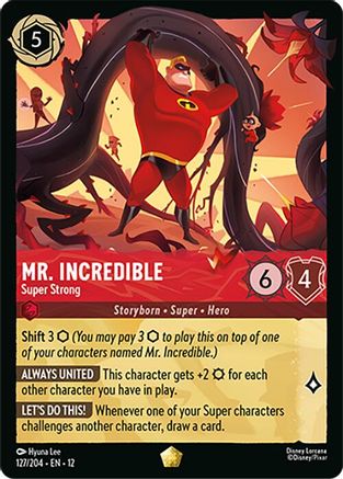 Image of Mr. Incredible - Super Strong (127/204) - Wilds Unknown Cold Foil