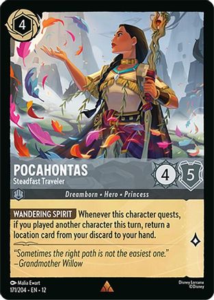 Image of Pocahontas - Steadfast Traveler (171/204) - Wilds Unknown