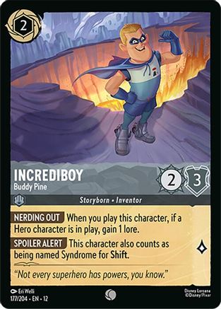 Image of Incrediboy - Buddy Pine (177/204) - Wilds Unknown Cold Foil