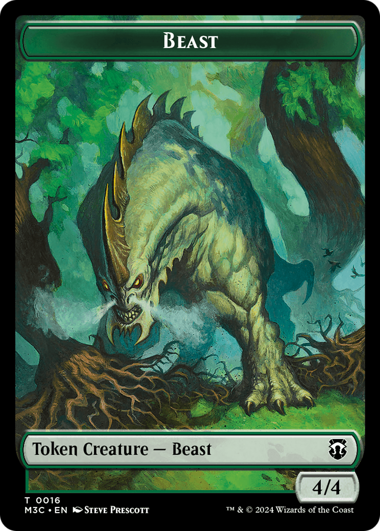 Image of Beast (TM3C-016) - Modern Horizons 3 Commander Tokens