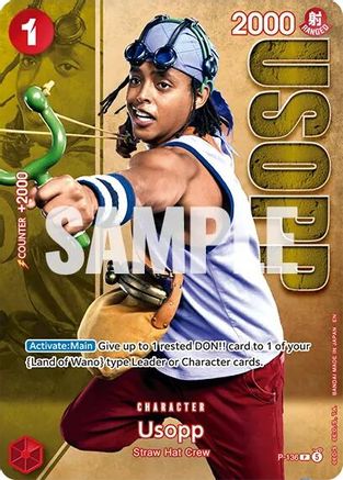 Image of Usopp - P-136 (Premium Card Collection -Live Action Edition Vol.2 Straw Hat Crew-) (P-136) - One Piece Promotion Cards Foil