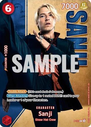 Image of Sanji - P-137 (Premium Card Collection -Live Action Edition Vol.2 Straw Hat Crew-) (P-137) - One Piece Promotion Cards Foil