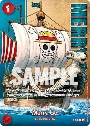 Image of Merry Go - P-142 (Premium Card Collection -Live Action Edition Vol.2 Straw Hat Crew-) (P-142) - One Piece Promotion Cards Foil