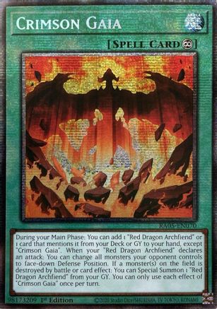 Image of Crimson Gaia (Starlight Rare) (RA05-EN070) - Rarity Collection 5 1st Edition