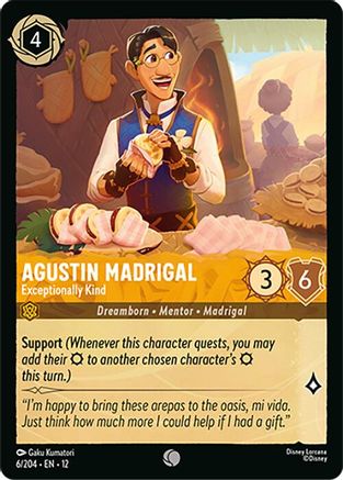 Image of Agustin Madrigal - Exceptionally Kind (6/204) - Wilds Unknown Cold Foil