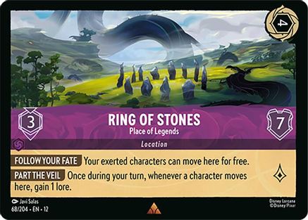 Image of Ring of Stones - Place of Legends (68/204) - Wilds Unknown Cold Foil