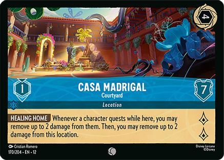 Image of Casa Madrigal - Courtyard (170/204) - Wilds Unknown Cold Foil