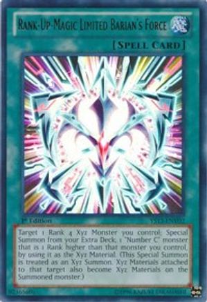 Image of Rank-Up-Magic Limited Barian's Force (YS13-ENV02) - Super Starter: V for Victory Power-Up Pack 1st Edition