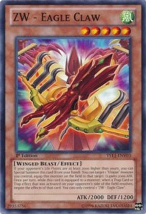 Image of ZW - Eagle Claw (YS13-ENV03) - Super Starter: V for Victory Power-Up Pack 1st Edition