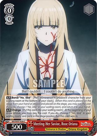 Image of Meeting Her Savior, Rose Oriana (EIS/SX07-028) - The Eminence in Shadow