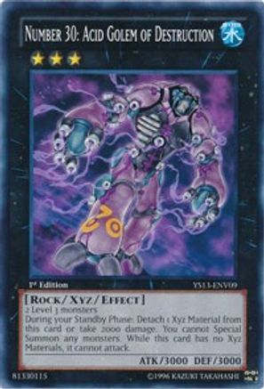 Image of Number 30: Acid Golem of Destruction (YS13-ENV09) - Super Starter: V for Victory Power-Up Pack 1st Edition