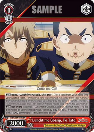 Image of Lunchtime Gossip, Po Tato (SR) (EIS/SX07-032S) - The Eminence in Shadow