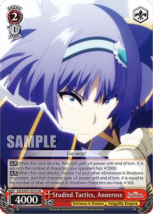 Image of Studied Tactics, Annerose (SR) (EIS/SX07-037S) - The Eminence in Shadow