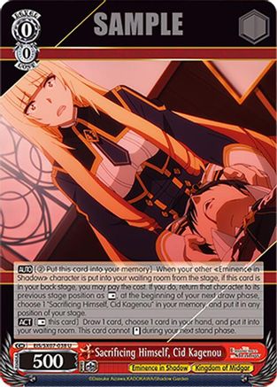Image of Sacrificing Himself, Cid Kagenou (EIS/SX07-038) - The Eminence in Shadow