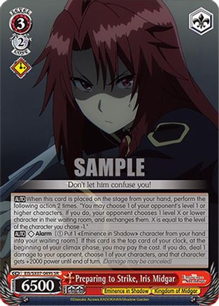Image of Preparing to Strike, Iris Midgar (SR) (EIS/SX07-049S) - The Eminence in Shadow