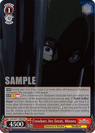 Image of Crowbars Are Great, Minoru (RRR) (EIS/SX07-T04R) - The Eminence in Shadow