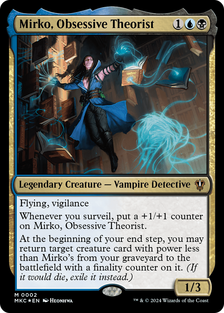 Image of Mirko, Obsessive Theorist (MKC-002) - Murders at Karlov Manor Commander Foil