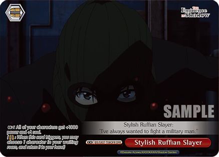 Image of Stylish Ruffian Slayer (OFR) (EIS/SX07-T08OFR) - The Eminence in Shadow