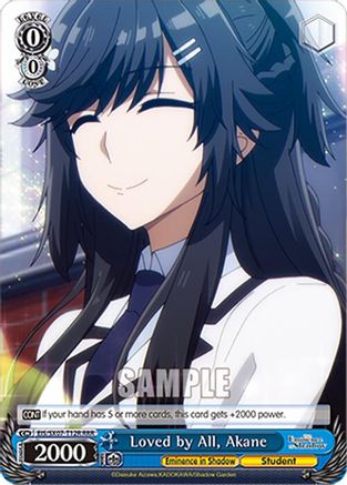 Image of Loved by All, Akane (RRR) (EIS/SX07-T12R) - The Eminence in Shadow