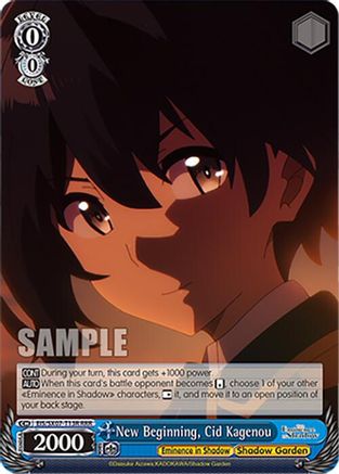 Image of New Beginning, Cid Kagenou (RRR) (EIS/SX07-T13R) - The Eminence in Shadow