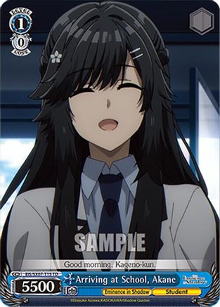 Image of Arriving at School, Akane (EIS/SX07-T15) - The Eminence in Shadow
