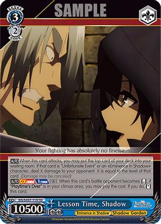 Image of Lesson Time, Shadow (EIS/SX07-T19) - The Eminence in Shadow