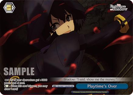 Image of Playtime's Over (OFR) (EIS/SX07-T20OFR) - The Eminence in Shadow