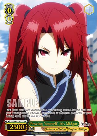 Image of Proving Yourself, Iris Midgar (PR) (Foil) (EIS/SX07-P11S) - The Eminence in Shadow