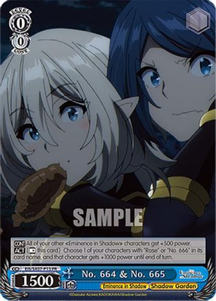 Image of No. 664 & No. 665 (PR) (EIS/SX07-P13) - The Eminence in Shadow