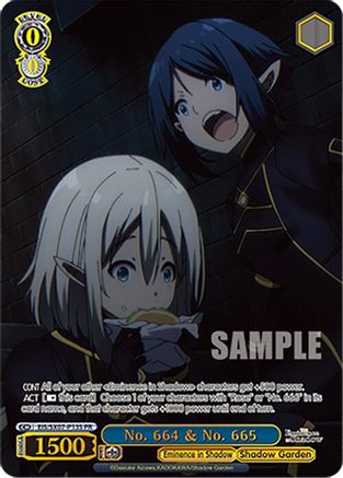 Image of No. 664 & No. 665 (PR) (Foil) (EIS/SX07-P13S) - The Eminence in Shadow