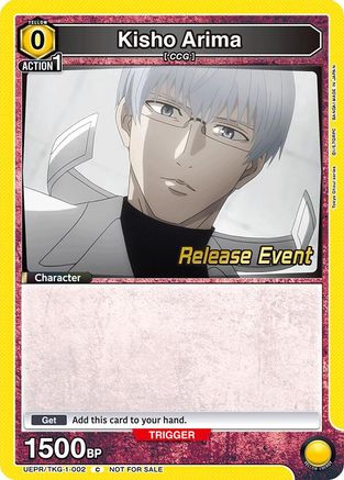 Image of Kisho Arima (002) (UEPR/TKG-1-002) - UE18BT Tokyo Ghoul Release Event Cards