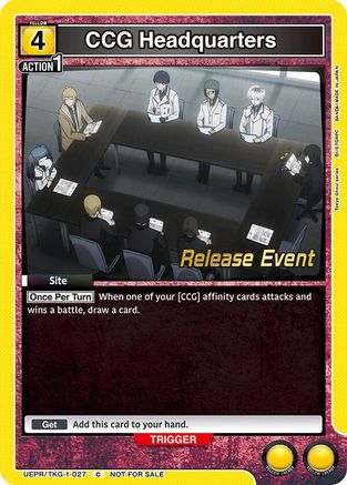 Image of CCG Headquarters (UEPR/TKG-1-027) - UE18BT Tokyo Ghoul Release Event Cards