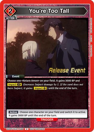 Image of You're Too Tall (UEPR/TKG-1-098) - UE18BT Tokyo Ghoul Release Event Cards
