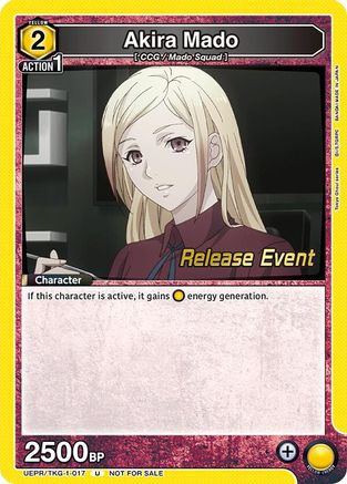 Image of Akira Mado (017) (UEPR/TKG-1-017) - UE18BT Tokyo Ghoul Release Event Cards