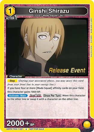 Image of Ginshi Shirazu (021) (UEPR/TKG-1-021) - UE18BT Tokyo Ghoul Release Event Cards