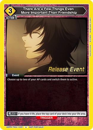 Image of There Are a Few Things Even More Important Than Friendship (UEPR/TKG-1-031) - UE18BT Tokyo Ghoul Release Event Cards